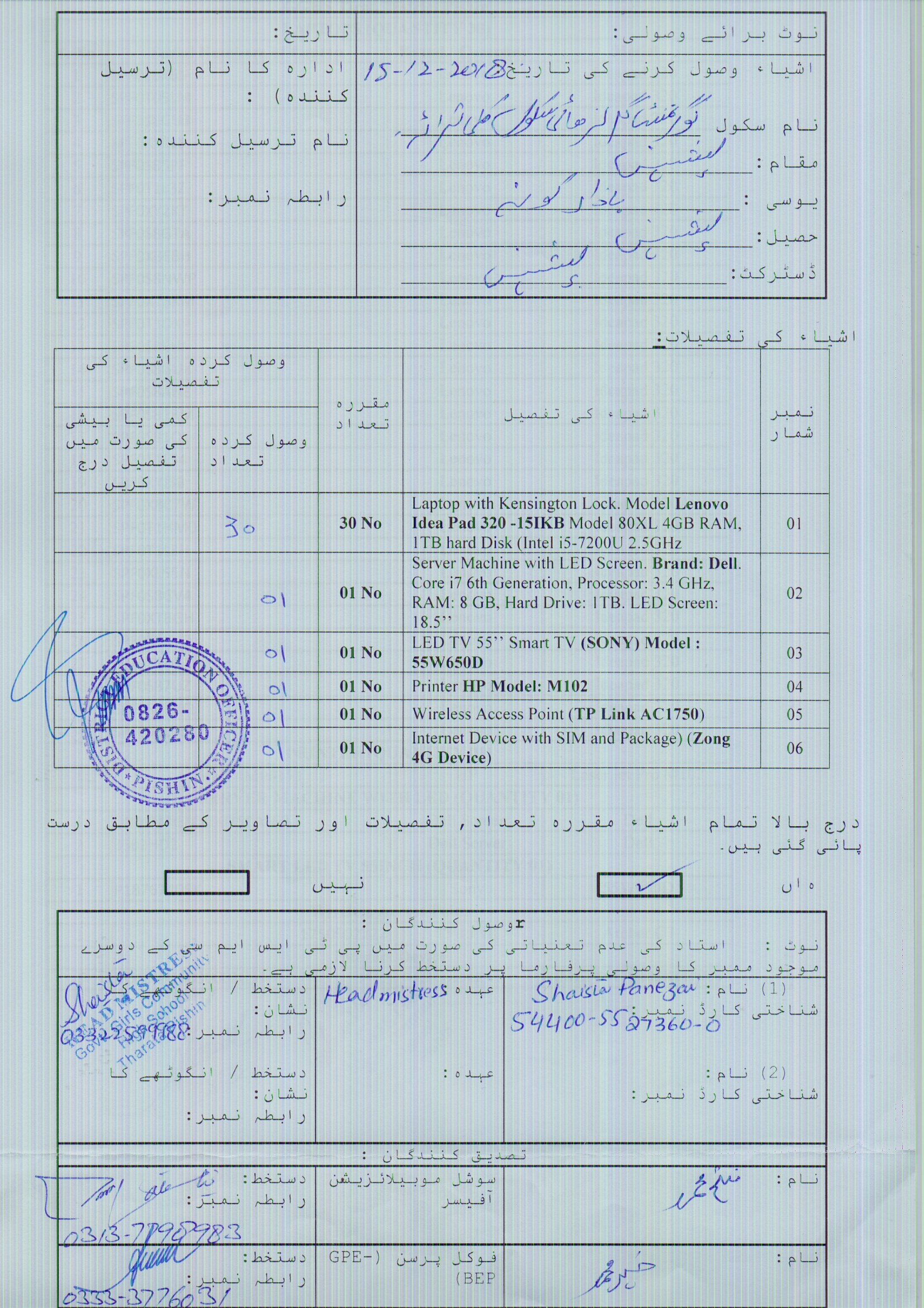 ICT Lab GRN Notification